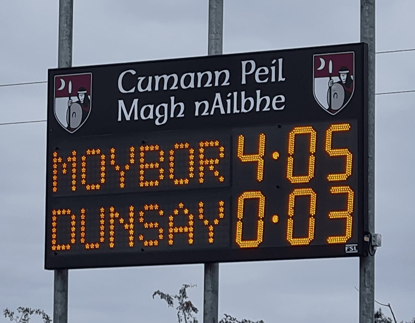 G03: Club Branded Scoreboard with Digital Team Names and Clock Featured Image