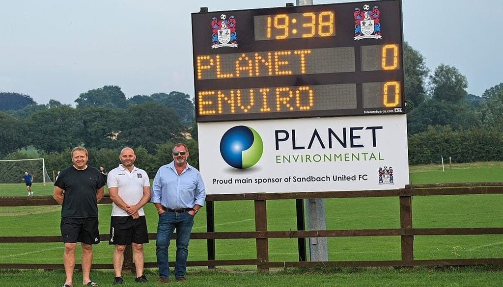 M03: Club Branded Scoreboard with Digital Team Names and Clock (Football) Product Image