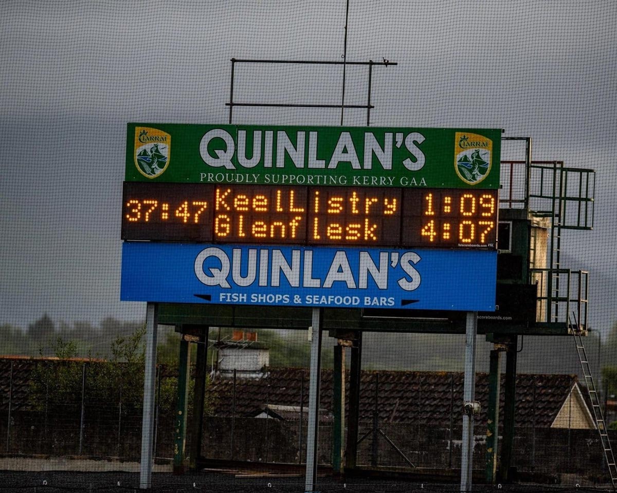 GAA Fully Digital Scoreboard with Team Names, Clock and Scrolling Messages