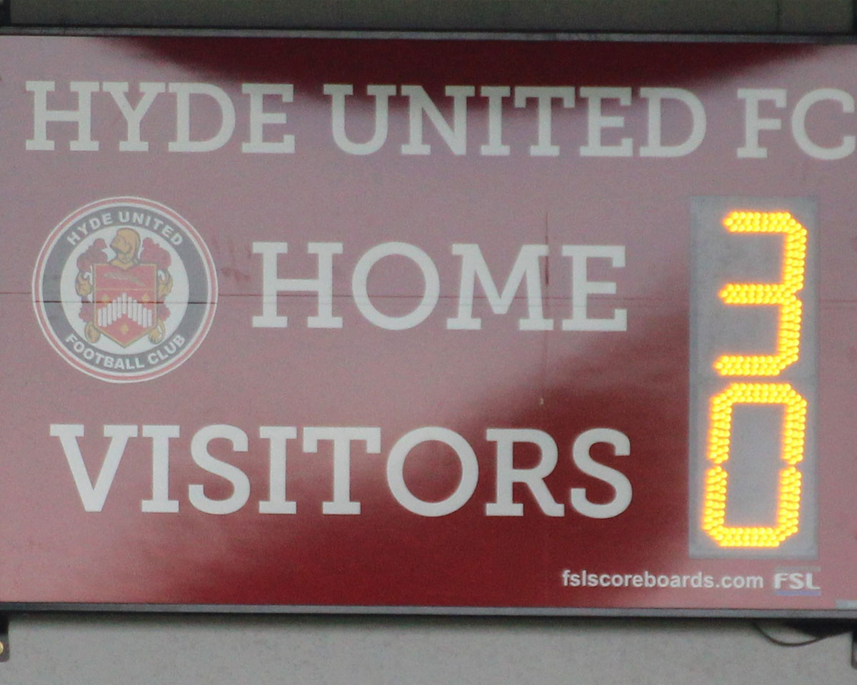 F01 Club Branded Football Scoreboard