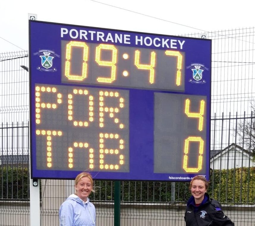 M02 Club Branded Hockey Scoreboard with Clock